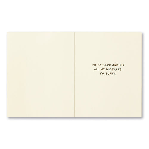 CARD LM I'M SORRY I WISH I HAD A TIME MACHINE