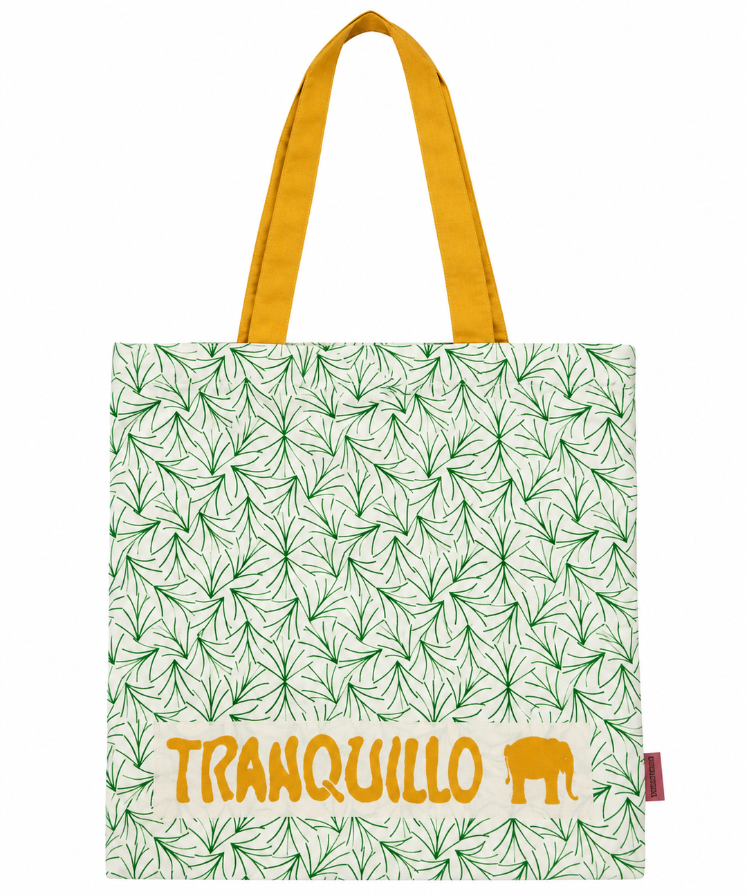 Green Botanical Organic Cotton Tote Bag