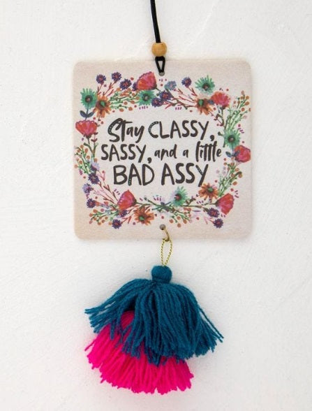 AIR FRESHENER TASSEL/BEAD STAY CLASSY