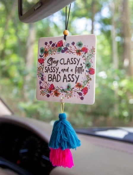 AIR FRESHENER TASSEL/BEAD STAY CLASSY