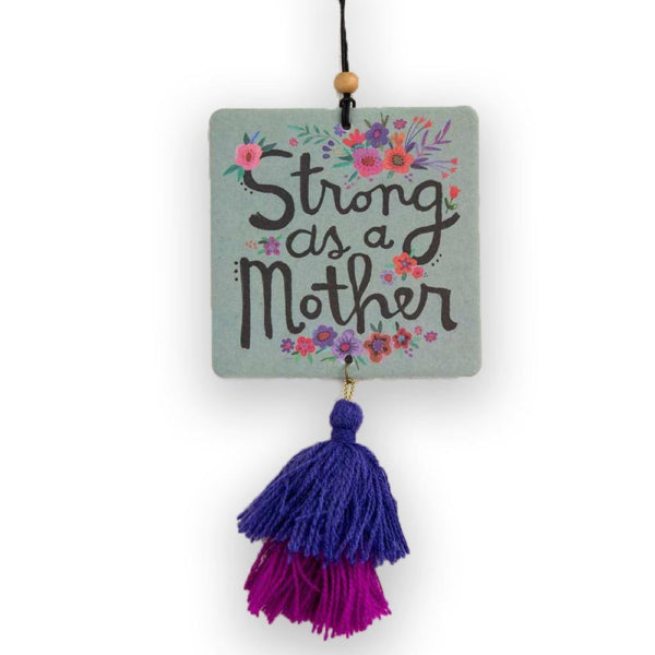 AIR FRESHENER TASSEL STRONG AS A MOTHER