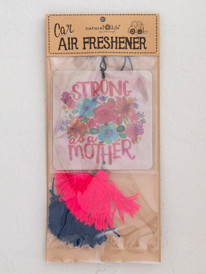 AIR FRESHENER TASSEL STRONG AS A MOTHER