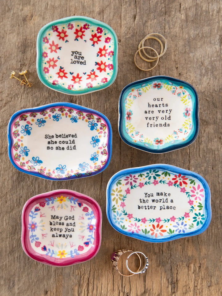 DISH TRNKT ARTISAN OUR HEARTS
