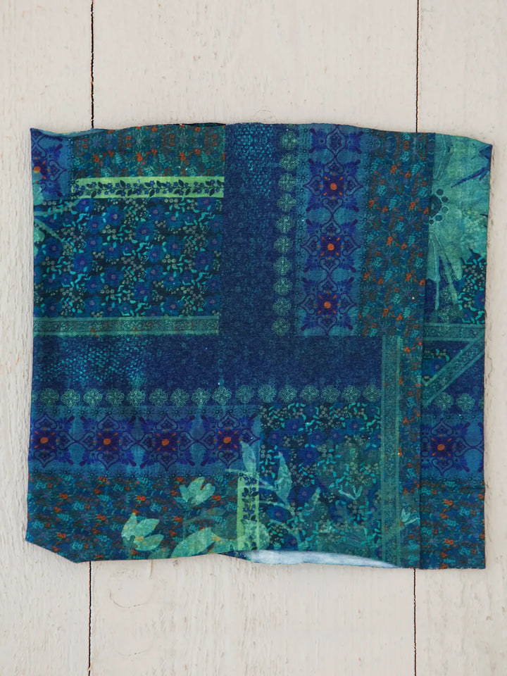 Half Boho Bandeau - Indigo Patchwork