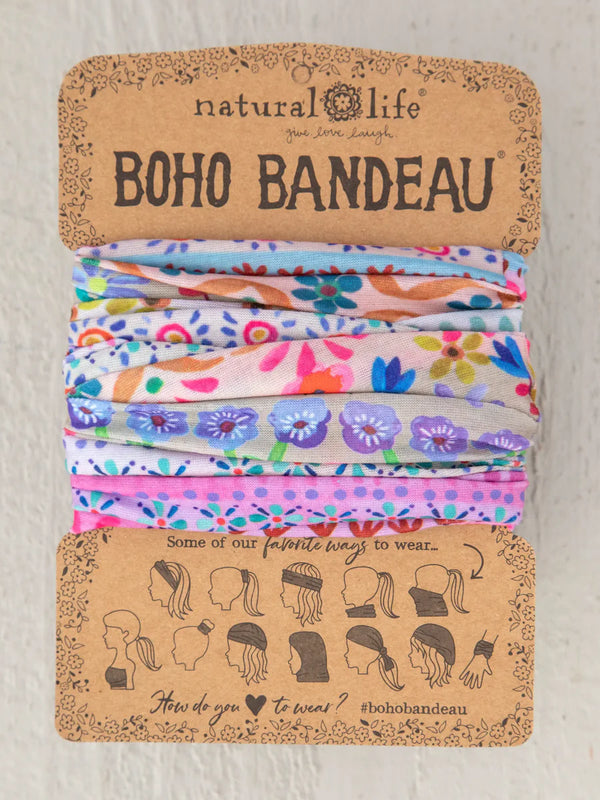 Boho Bandeau - Cream Border