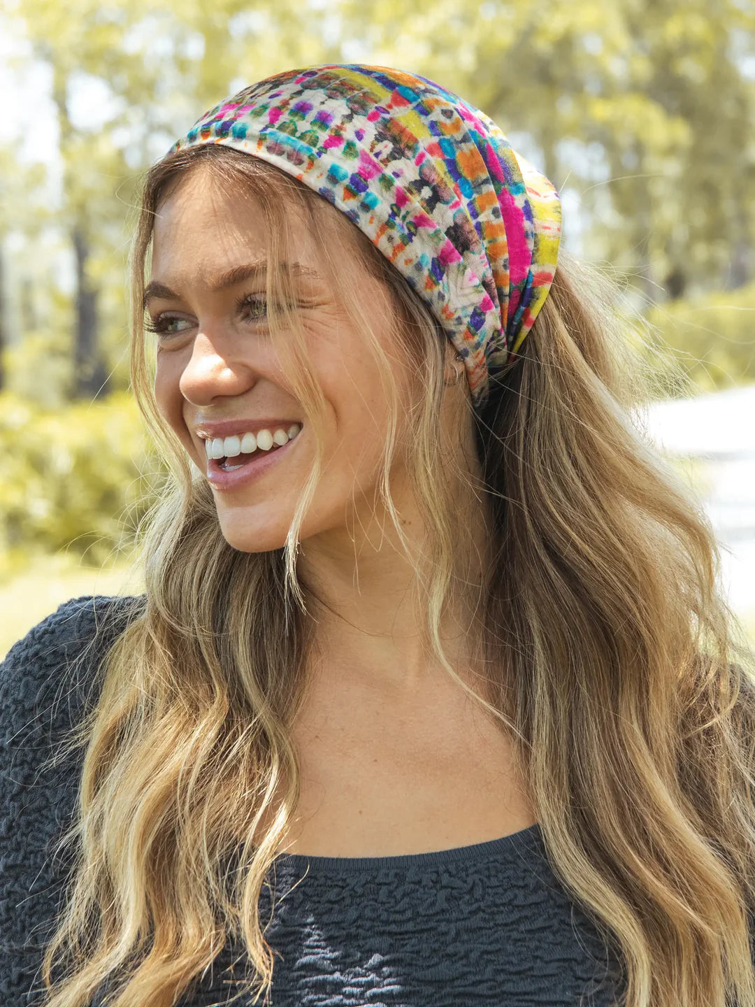 Full Boho Bandeau - Fuchsia/ Marigold