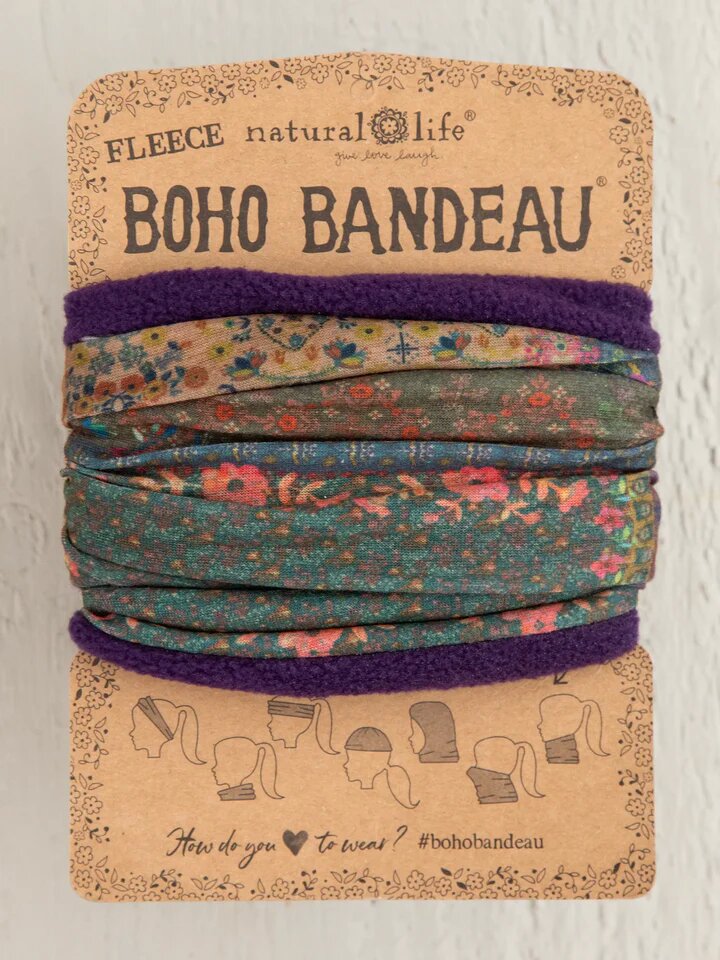 Fleece Boho Bandeau - Vintage Patchwork