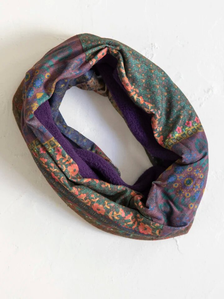 Fleece Boho Bandeau - Vintage Patchwork