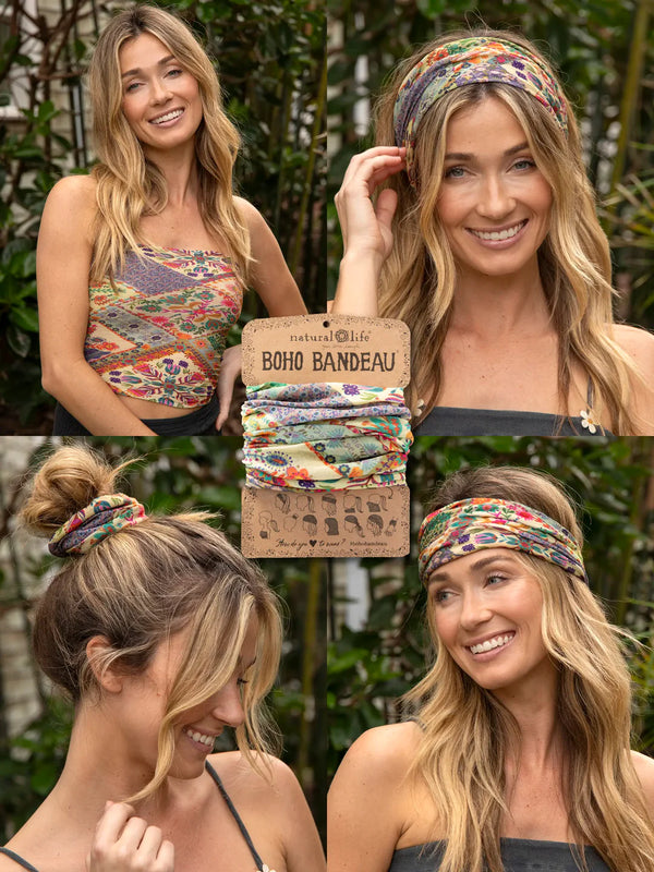 Boho Bandeau - Mandala Folk Patchwork