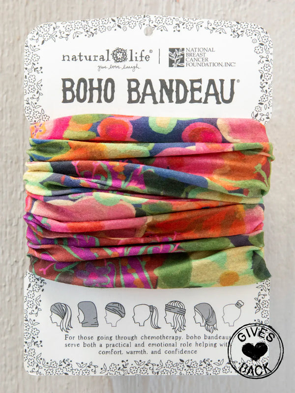 Boho Bandeau - Pink Painted Garden