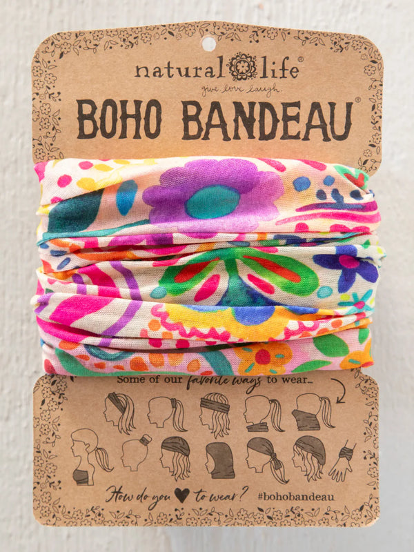 Boho Bandeau - Rainbow Doodle
