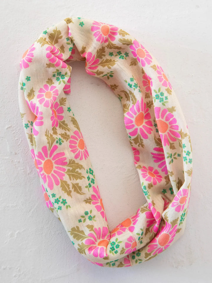 Half Boho Bandeau - Daisy Floral Vintage