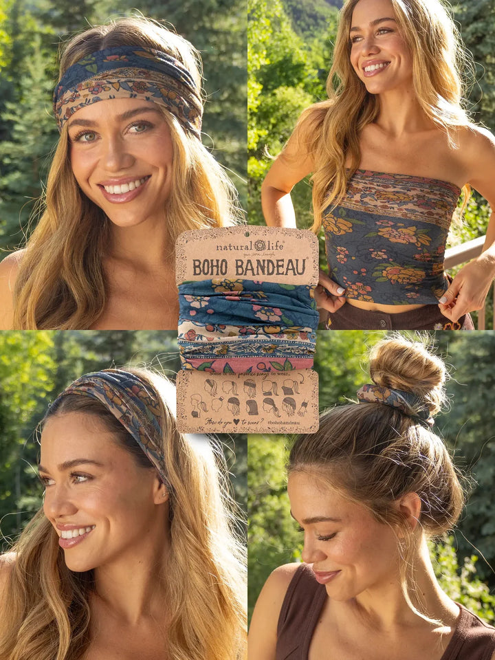 Boho Bandeau - Blue Riviera