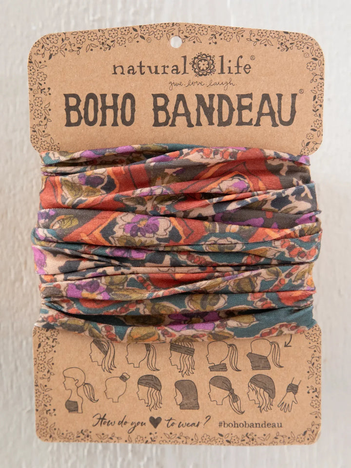 Boho Bandeau - Brown Tuscany Border
