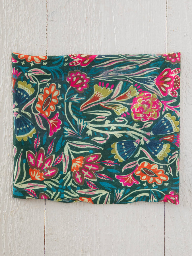 Half Boho Bandeau - Green Floral