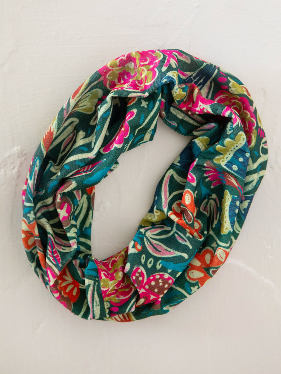Half Boho Bandeau - Green Floral