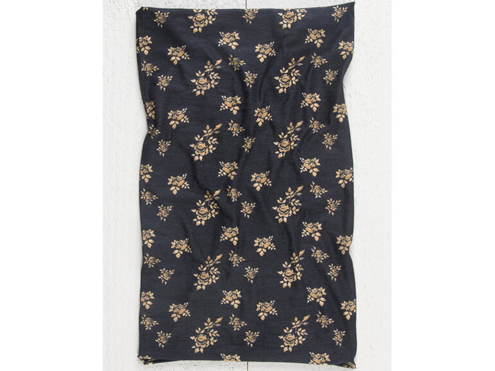 BOHO BANDEAU BLACK & CREAM FLORAL