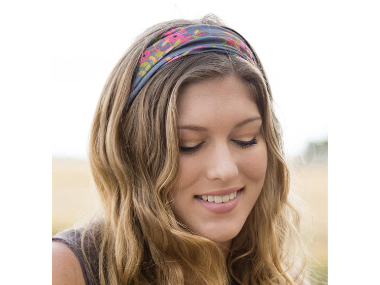 BOHO BANDEAU CHARCOAL BLOOMS