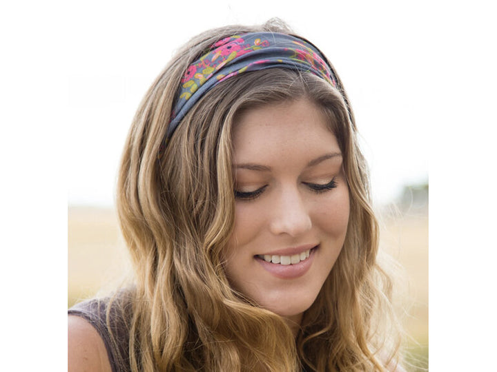 BOHO BANDEAU CHARCOAL BLOOMS