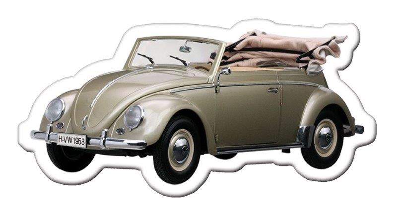 VW BEETLE MAGNET 3-PC SET IN BLISTER PACKAGING - CLASSIC