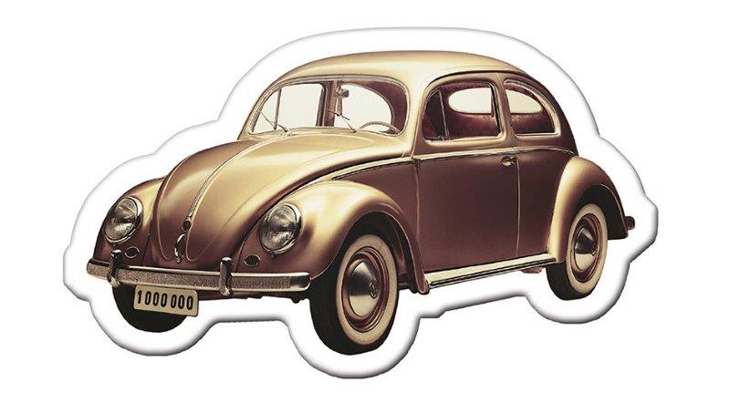 VW BEETLE MAGNET 3-PC SET IN BLISTER PACKAGING - CLASSIC
