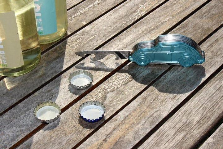 VW BEETLE 3D POCKET KNIFE IN GIFT TIN - BLUE