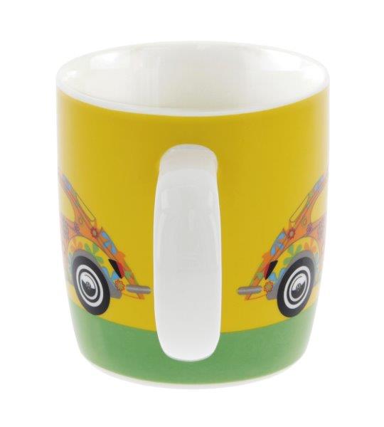 VW BEETLE COFFEE MUG 370ml IN GIFT BOX - FLOWER