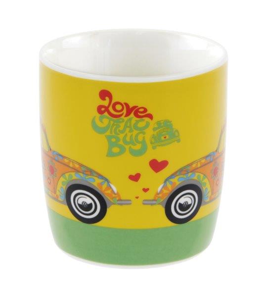 VW BEETLE COFFEE MUG 370ml IN GIFT BOX - FLOWER