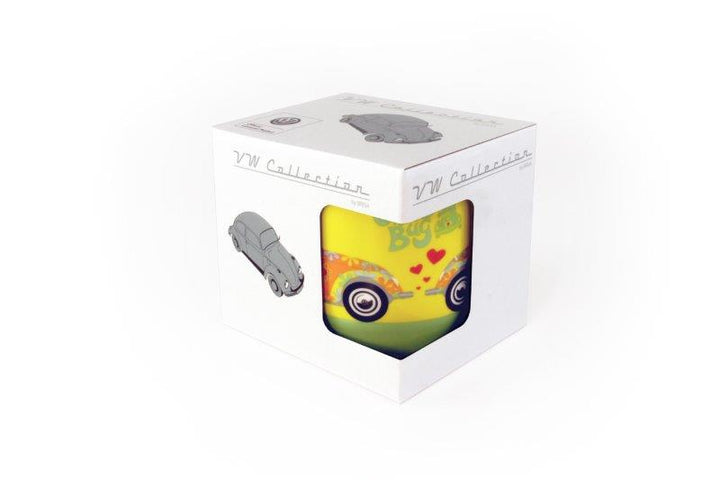 VW BEETLE COFFEE MUG 370ml IN GIFT BOX - FLOWER