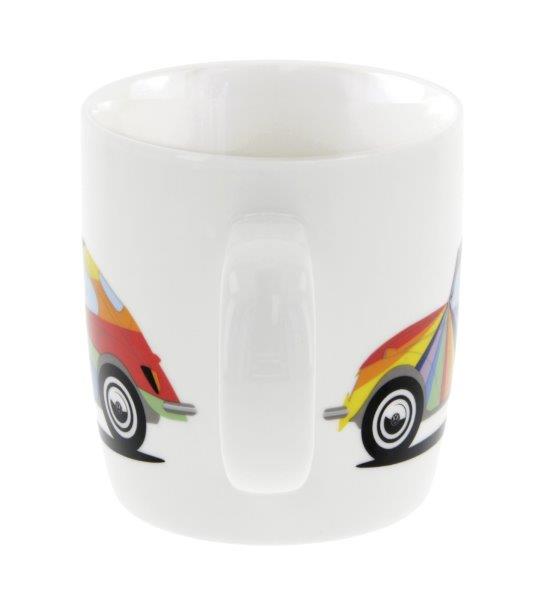 VW BEETLE COFFEE MUG 370ml IN GIFT BOX - STRIPES