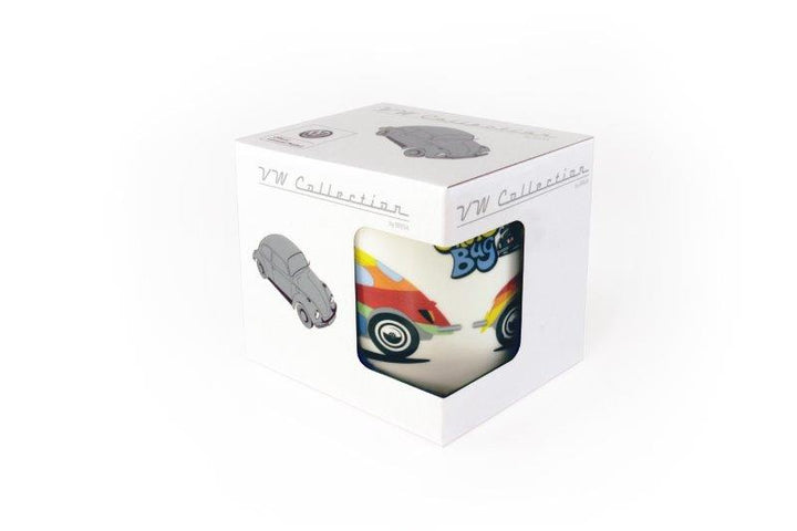 VW BEETLE COFFEE MUG 370ml IN GIFT BOX - STRIPES