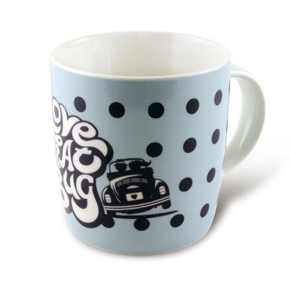 VW BEETLE COFFEE MUG 370ml IN GIFT BOX - LOVE THAT BUG