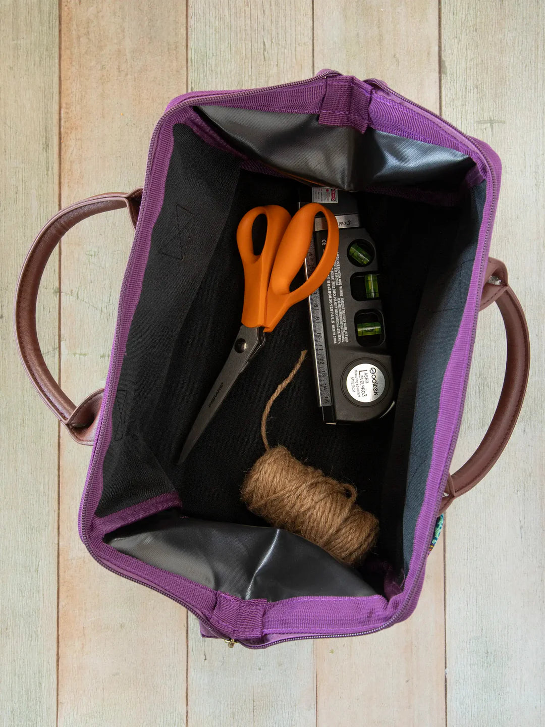 Zip Up Utility Tote - Boho Blooms Patchwork
