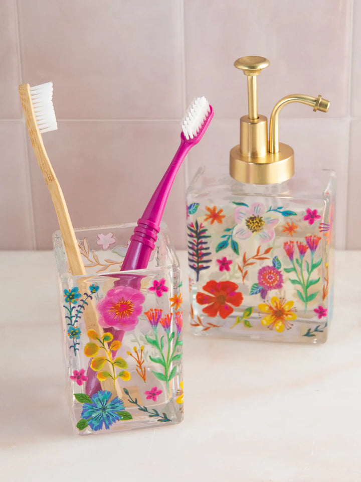 Bathroom Tumbler - Floral