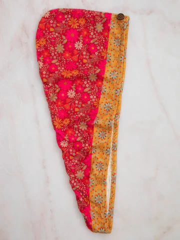 Hair Towel Wrap - Bright Cranberry