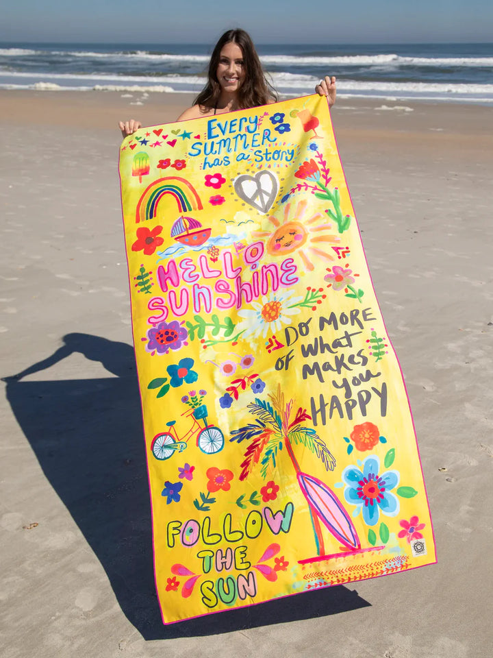 Yoga/Beach Towel - Hello Sunshine