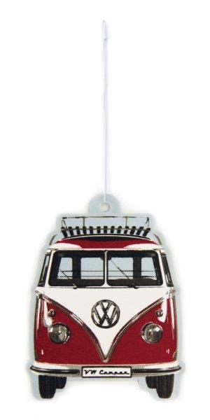 VW T1 BUS AIR FRESHENER - VANILLA/RED