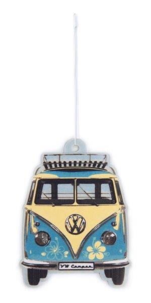 VW T1 BUS AIR FRESHENER - PINA COLADA/TURQUOISE