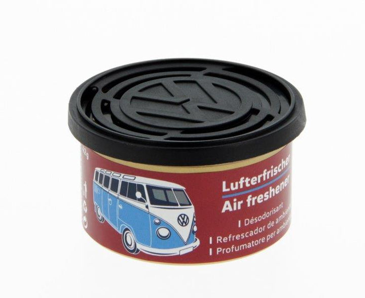 VW T1 BUS AIR FRESHENER IN A TIN - CHERRY/RED (D)