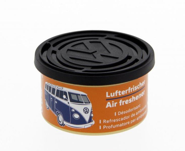VW T1 BUS AIR FRESHENER IN A TIN - VANILLA/ORANGE (D)