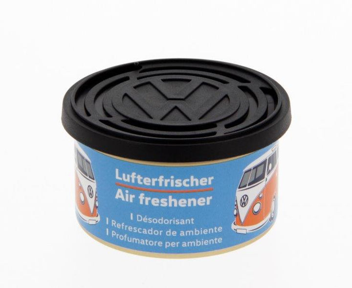 VW T1 BUS AIR FRESHENER IN A TIN - BUBBLE GUM/LIGHT BLUE (D)
