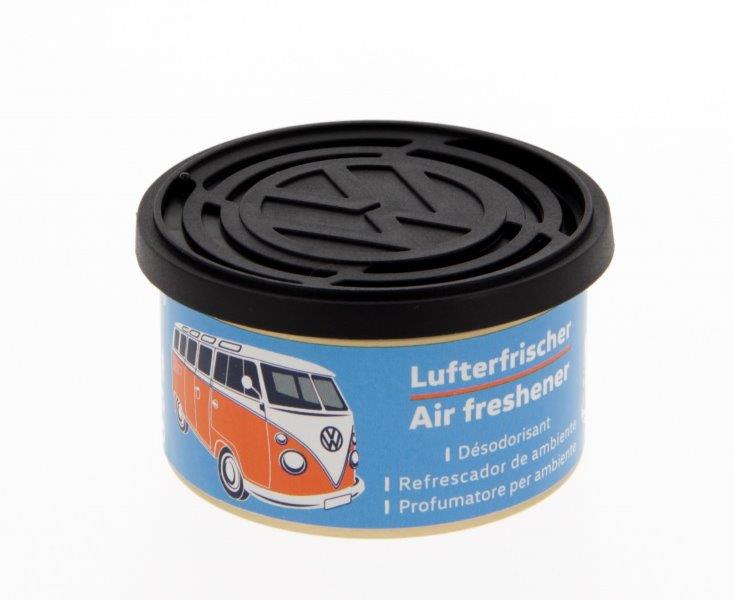 VW T1 BUS AIR FRESHENER IN A TIN - BUBBLE GUM/LIGHT BLUE (D)