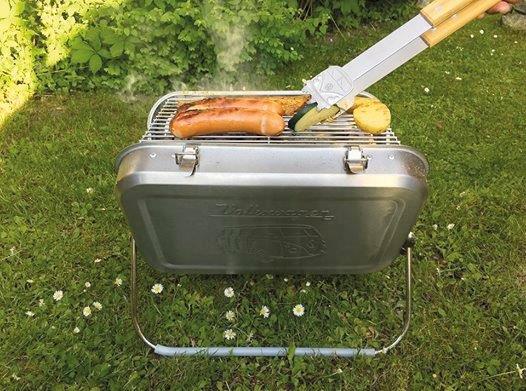 VW T1 BUS PORTABLE BBQ GRILL - STAINLESS STEEL