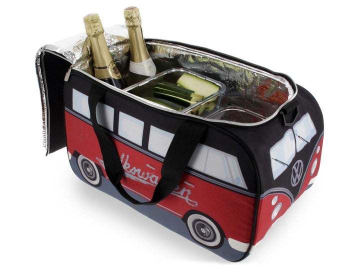 VW T1 Bus Cooler Bag  25LTR - Black/Red