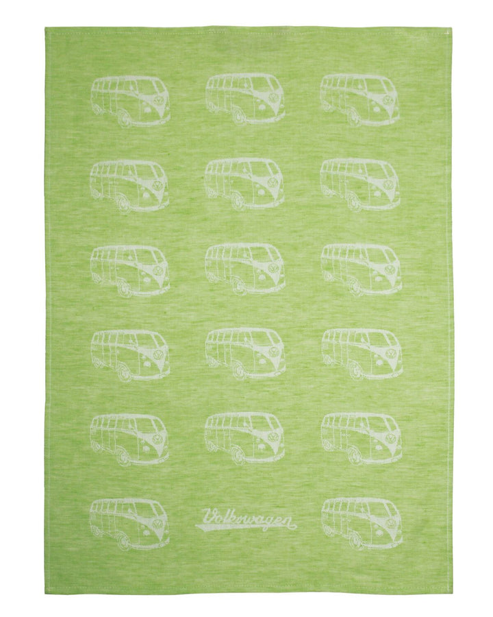 VW T1 Bus Dish Towel 2/Set  -  Parade Turq/Green