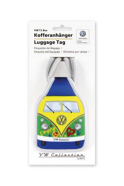 VW T1 BUS LUGGAGE TAG - PEACE