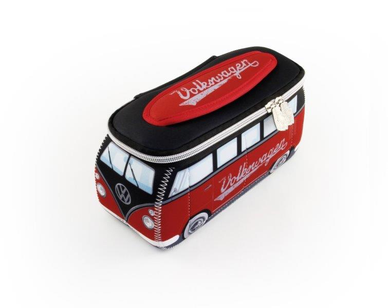 VW T1 BUS 3D NEOPRENE SMALL UNIVERSAL BAG - RED/BLACK