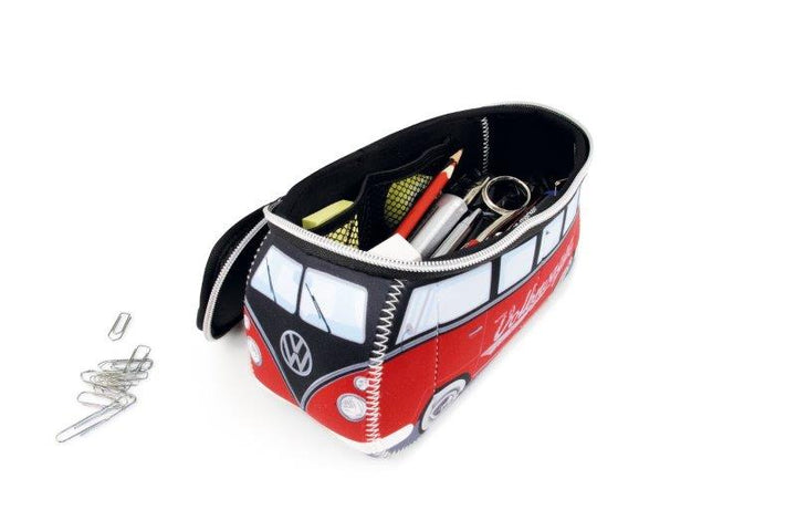 VW T1 BUS 3D NEOPRENE SMALL UNIVERSAL BAG - RED/BLACK