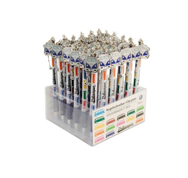 VW T1 BUS PEN WITH CHARM - WHITE (D)