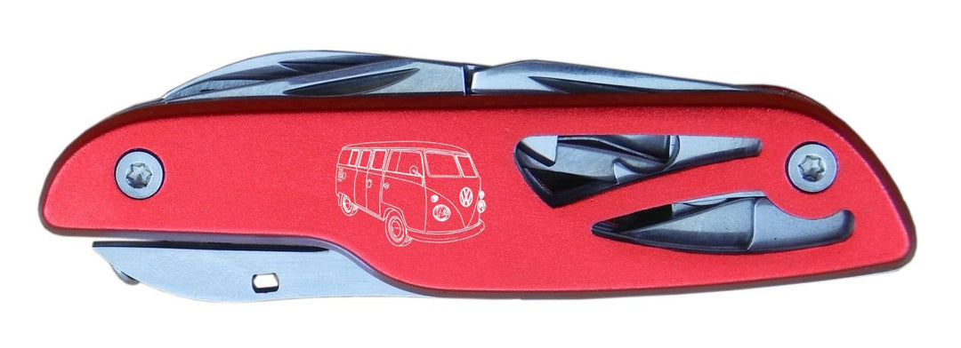 VW T1 Bus Pocket Knife with Gift Tin - Red